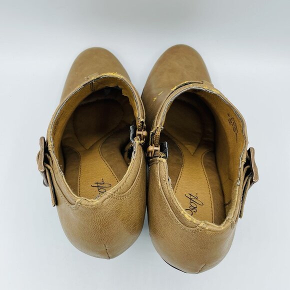 EuroSoft Womens Shoes Size 9 M Brown by Sofft Slip-on Zip Heels Ankle Booties - Picture 10 of 10